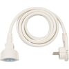 BRENNENSTUHL QUALITY PLASTIC EXTENSION CABLE WITH FLAT PLUG 3M H05VV-F3G1.5 WHITE (1168980230) (BNN1168980230)