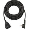 BRENNENSTUHL QUALITY PLASTIC EXTENSION CABLE WITH FLAT PLUG 10M H05VV-F3G1.5 BLACK (1168980010) (BNN1168980010)