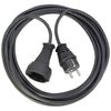 BRENNENSTUHL QUALITY PLASTIC EXTENSION CABLE 3M BLACK H05VV-F 3G1,5 (1165430) (BNN1165430)