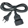 BRENNENSTUHL PLASTIC EXTENSION CABLE 3M BLACK H03VVH2-F 2X0,75 (1161790) (BNN1161790)