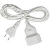 BRENNENSTUHL PLASTIC EXTENSION CABLE 3M WHITE H03VVH2-F 2X0,75 (1161660) (BNN1161660)