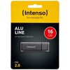INTENSO USB 2.0 STICK 16GB ALU LINE ANTHRACITE (3521471) (NSO3521471)