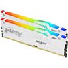 KINGSTON MEMORY KF560C30BWEAK2-64 FURY BEAST WHITE RGB  DDR5, 6000MT/S, 64GB KIT OF 2