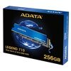 ADATA SSD M.2 NVME PCI-E GEN3 256GB LEGEND 710 ALEG-710-256GCS, M.2 2280, NVME PCI-E GEN3X4, READ 2400MB/S, WRITE 1800MB/S, 3YW.