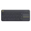 LOGITECH K400 PLUS ΑΣΎΡΜΑΤΟ ΠΛΗΚΤΡΟΛΌΓΙΟ ΜΕ TOUCHPAD ΑΓΓΛΙΚΌ US BLACK (920-007145) (LOGK400)