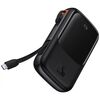BASEUS POWERBANK QPOW PRO WITH CABLE, 10000MAH, 22.5W BLACK (PPQD060101) (BASPPQD060101)