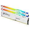 KINGSTON MEMORY  KF564C32BWAK2-64  FURY BEAST DDR5, 6400MT/S, WHITE RGB, 64GB KIT