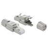 DELOCK ΒΎΣΜΑ RJ45 CAT 6A STP 86477, TOOL-FREE, ΑΣΗΜΊ