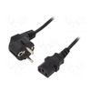 GEMBIRD PC-186 CABLE (C13 / IEC C13 / IEC 320 C13 - SCHUKO ; 1 8M; BLACK) (PC-186) (GEMPC-186)