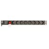 GEMBIRD RACK POWER DISTRIBUTION UNIT (PDU), 8 FR SOCKETS, 1U, 16A, SCHUKO PLUG 3M (EG-PDU-014-F) (GEMEG-PDU-014-F)