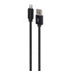 GEMBIRD USB CABLE - TO 8 PIN TEXTILE BRAIDED PLUGS IN METAL SHEATH 1.8M BLACK (CCDB-MUSB2B-AMLM-6) (GEMCCDB-MUSB2B-AMLM-6)