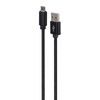 GEMBIRD USB - MICRO USB CABLE WITH TEXTILE BRAID, PLUGS IN METAL CASING, 1.8M, BLACK (CCDB-MUSB2B-AMBM-6) (GEMCCDB-MUSB2B-AMBM-6)
