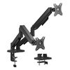 POWERTECH ΒΆΣΗ ΓΡΑΦΕΊΟΥ ΓΙΑ 2X ΟΘΌΝΕΣ PT-1425, 17-32", ΈΩΣ 9KG