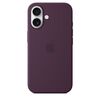 IPHONE 16 SILICONE CASE MAGSAFE - PLUM