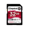 KINGSTON CANVAS REACT PLUS SDXC 32GB CLASS 10 U3 V90 UHS-II (SDR2/32GB) (KINSDR2-32GB)