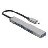 ORICO USB HUB AH-13, 4X ΘΥΡΏΝ, USB 3.0, 5GBPS, USB-C ΣΎΝΔΕΣΗ, ΓΚΡΙ