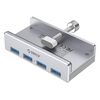 ORICO USB HUB MH4PU-P ΜΕ ΣΦΙΓΚΤΉΡΑ, 4X ΘΥΡΏΝ, 5GBPS, USB ΣΎΝΔΕΣΗ, ΑΣΗΜΊ