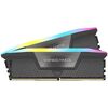 CORSAIR RAM DIMM XMS5 KIT 2X32GB CMH64GX5M2B5600Z40K, DDR5, 5600MHZ, LATENCY 40-40-40-77, 1.25V, VENGEANCE RGB, INTEL XMP & AMD EXPO, RGB LED, GREY, LTW.