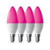 TP-LINK SMART WI-FI CANDLE LIGHT BULB, MULTICOLOR TAPO L430C(4-PACK) (TPTAPOL430C(4-PACK)