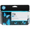 HP ΜΕΛΆΝΙ INKJET NO.738 130-ML CYAN DESIGNJET (498N5A) (HP498N5A)