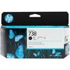 HP ΜΕΛΆΝΙ INKJET NO.738 130-ML BLACK DESIGNJET (498N4A) (HP498N4A)