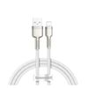 BASEUS BRAIDED USB TO LIGHTNING CABLE ΛΕΥΚΌ 1M (CALJK-A02) (BACALJKA02)