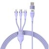 BASEUS ΚΑΛΏΔΙΟ USB 3ΣΕ1 FLASH SERIES 2 USB-C/MICROUSB/LIGHTNING 100W 1.2M ΛΙΛΆ (CASS030105) (BASCASS030105)