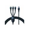 BASEUS ΚΑΛΏΔΙΟ USB 3ΣΕ1 FLASH SERIES 2 USB-C/MICROUSB/LIGHTNING 100W 1.5M ΜΠΛΕ (CASS030203) (BASCASS030203)