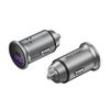 VENTION 2-PORT USB (A+C) CAR CHARGER (30W/30W) GRAY MINI STYLE ALUMINIUM ALLOY TYPE (FFFH0) (VENFFFH0)