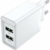 VENTION 2-PORT USB (A+A) WALL CHARGER (18W/18W) EU WHITE (FBAW0-EU) (VENFBAW0-EU)