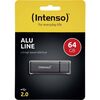INTENSO USB 2.0 STICK 64GB ALU LINE ANTHRACITE (3521491) (NSO3521491)