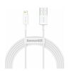 BASEUS LIGHTNING SUPERIOR SERIES CABLE, FAST CHARGING, DATA 2.4A, 1M WHITE (CALYS-A02) (BASCALYS-A02)