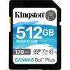 KINGSTON CANVAS GO PLUS SDXC 512GB CLASS 10 U3 V30 UHS-I (SDG3/512GB) (KINSDG3-512GB)