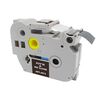 MEDIARANGE PLASTIC TAPE CASSETTE FOR LABEL PRINTERS USING BROTHER TZ-355/TZE-355 24MM 8M LAMINATED WHITE ON BLACK (MRBTZ355)
