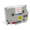 MEDIARANGE PLASTIC TAPE CASSETTE FOR LABEL PRINTERS USING BROTHER TZ-252/TZE-252 24MM 8M LAMINATED RED ON WHITE (MRBTZ252)