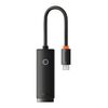 BASEUS NETWORK ADAPTER LITE SERIES USB-C TO RJ45 BLACK (WKQX000301) (BASWKQX000301)