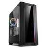 SHARKOON ELITE SHARK CA200G GAMING MIDI TOWER ΚΟΥΤΊ ΥΠΟΛΟΓΙΣΤΉ ΜΕ ΠΛΑΪΝΌ ΠΑΡΆΘΥΡΟ ΚΑΙ RGB ΦΩΤΙΣΜΌ ΜΑΎΡΟ (ELCA200G) (SHRELCA200G)