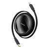 BASEUS RETRACTABLE USB-C TO LIGHTNING CABLE 20W ΜΑΎΡΟ 1M (P10364501111-00) (BASP10364501111-00)