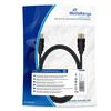 ΚΑΛΏΔΙΟ MEDIARANGE HDMI HIGH SPEED WITH ETHERNET CONNECTION, GOLD-PLATED CONTACTS, 18 GBIT/S DATA TRANSFER RATE, 1.0M, COTTON, BLACK (MRCS195)