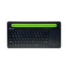 MEDIARANGE RECHARGEABLE WIRELESS MULTI DEVICE BLUETOOTH KEYBOARD WITH 78 KEYS, TOUCHPAD & TABLET SLOT (BLACK) (MROS131-GR)