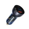 BASEUS PPS CAR CHARGER SET PARTICULAR DIGITAL DISPLAY BLACK (TZCCKX-0G) (BASTZCCKX-0G)