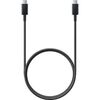 SAMSUNG REGULAR USB 2.0 CABLE USB-C MALE - USB-C MALE ΜΑΎΡΟ 1M (EP-DA705BBEGWW) (SAMEP-DA705BBEGWW)