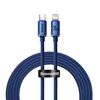 BASEUS CRYSTAL SHINE BRAIDED USB-C TO LIGHTNING CABLE 20W ΜΠΛΕ 2M (CAJY000303) (BASCAJY000303)