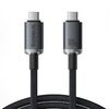 BASEUS FAST CHARGING CABLE CRYSTAL SHINE USB-C TO USB-C 100W 1.5M 20GB BLACK (P10318204111-00) (BASP10318204111-00)