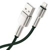 BASEUS ΚΑΛΏΔΙΟ USB ΣΕ LIGHTNING CAFULE 1M ΠΡΆΣΙΝΟ (CALJK-A06) (BASCALJK-A06)