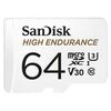 SANDISK® HIGH ENDURANCE MICROSD 64GB CARD (SDSQQNR-064G-GN6IA) (SANSDSQQNR-064G-GN6IA)