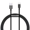 BASEUS SUPERIOR USB 2.0 CABLE USB-C MALE - USB-A MALE BLACK 2M (CATYS-A01) (BASCATYS-A01)