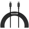 BASEUS TYPE-C - TYPE-C SUPERIOR CABLE QUICK CHARGE / POWER DELIVERY / FCP 100W 5A 20V 2M BLACK (CATYS-C01) (BASCATYS-C01)