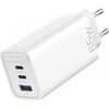 VENTION 3-PORT USB (C+C+A) GAN CHARGER (65W/30W/30W) EU-PLUG WHITE (FEDW0-EU) (VENFEDW0-EU)