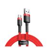 BASEUS CAFULE BRAIDED USB 2.0 CABLE USB-C MALE - USB-A MALE ΚΌΚΚΙΝΟ 2M (CATKLF-C09RD) (BASCATKLFC09RD)